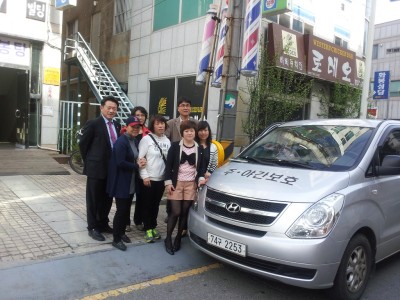 4월 목욕봉사 스케치