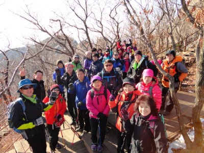 통일산악회 1월 계룡산 산행