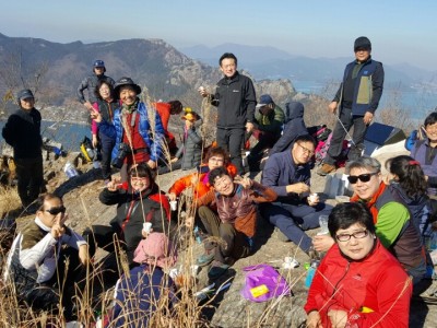 송년산행 사량도하도